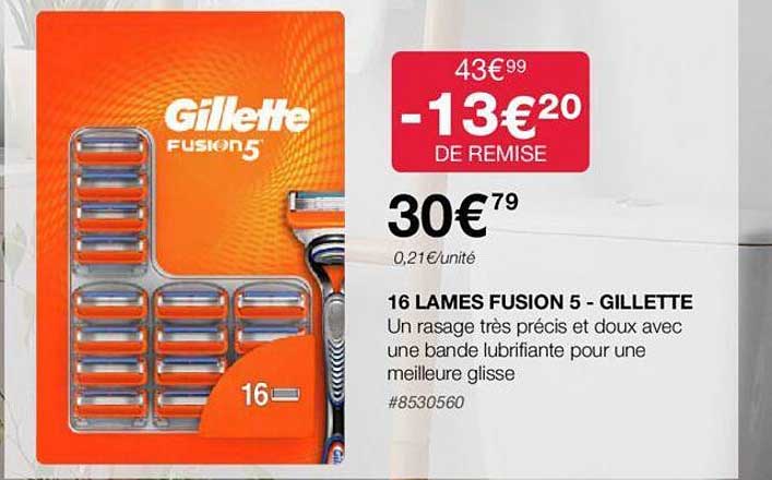 16 Lames Fusion 5 - Gillette