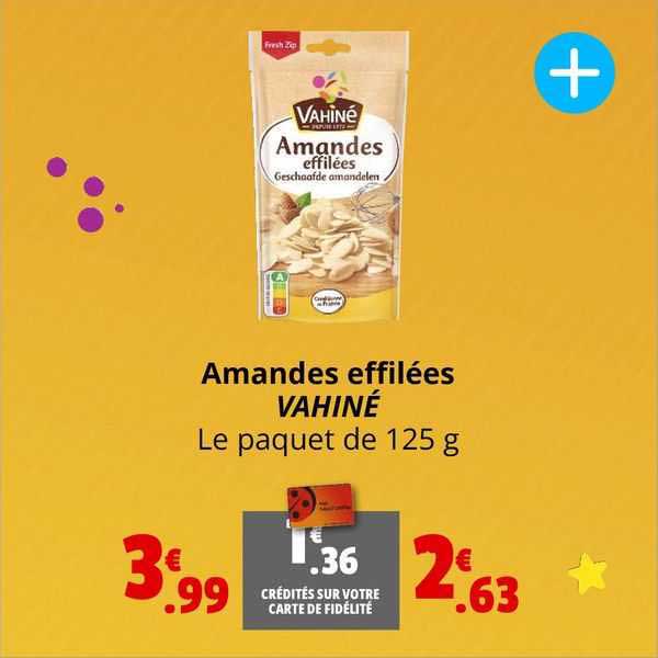 amandes effilées vahiné