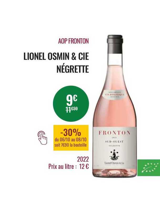 aop fronton lionel osmin & cie négrette