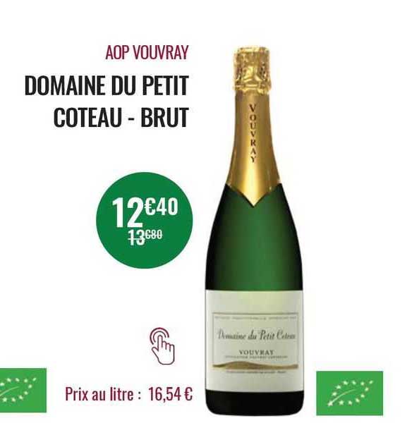 aop vouvray domaine du petit coteau - brut