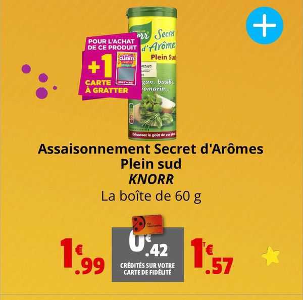 Assaisonnement Secret D'arômes Plein Sud Knorr