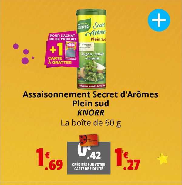 Assaisonnement Secret D'arômes Plein Sud Knorr