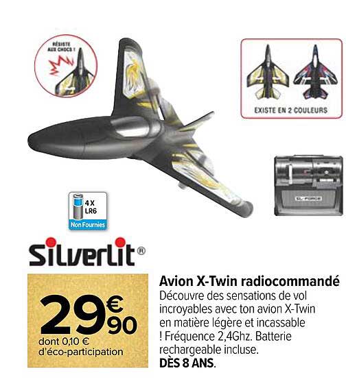 avion x-twin radiocommandé silverlit