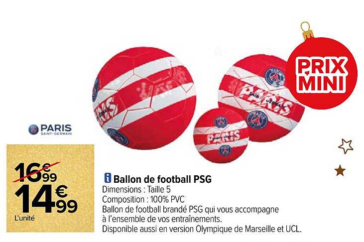 ballon de football psg