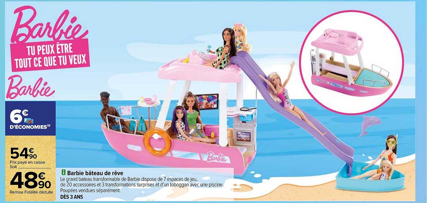 barbie bateau de rêve