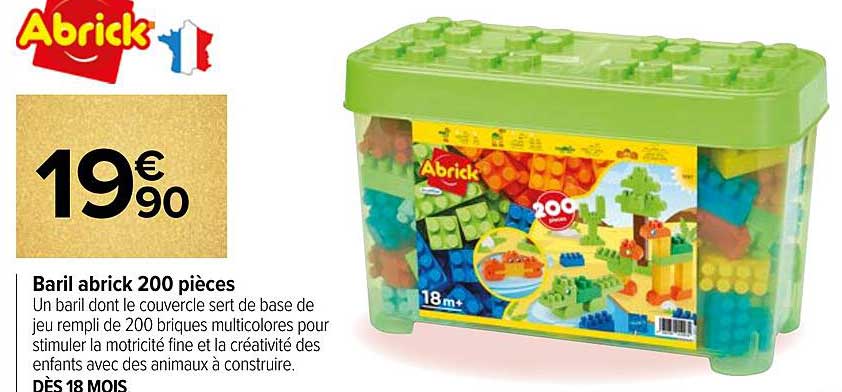 baril abrick 200 pièces