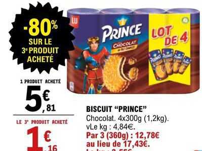 Biscuits "prince"