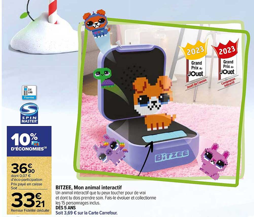 bitzee, mon animal interactif spin master