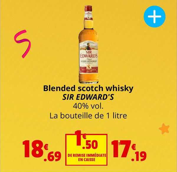 blended scotch whisky sir edward's