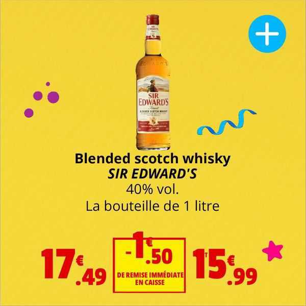 blended scotch whisky sir edward's