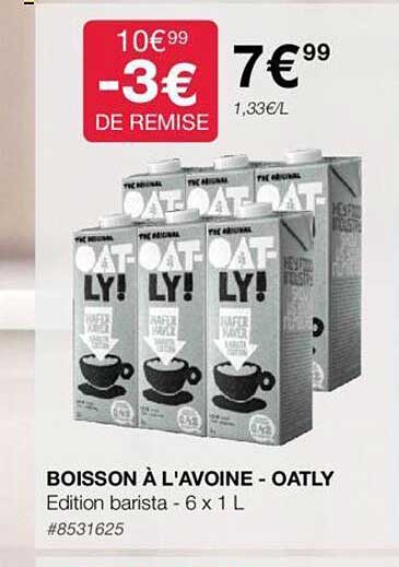 boisson à l'avoine - oatly