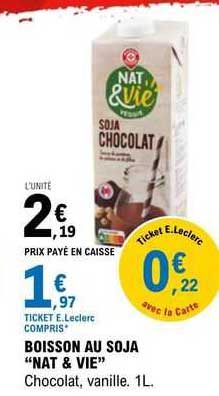 boisson au soja "nat & vie"