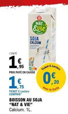 boisson au soja "nat & vie"