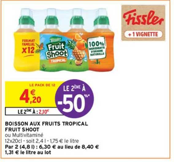 Boisson Aux Fruits Tropical Fruit Shoot
