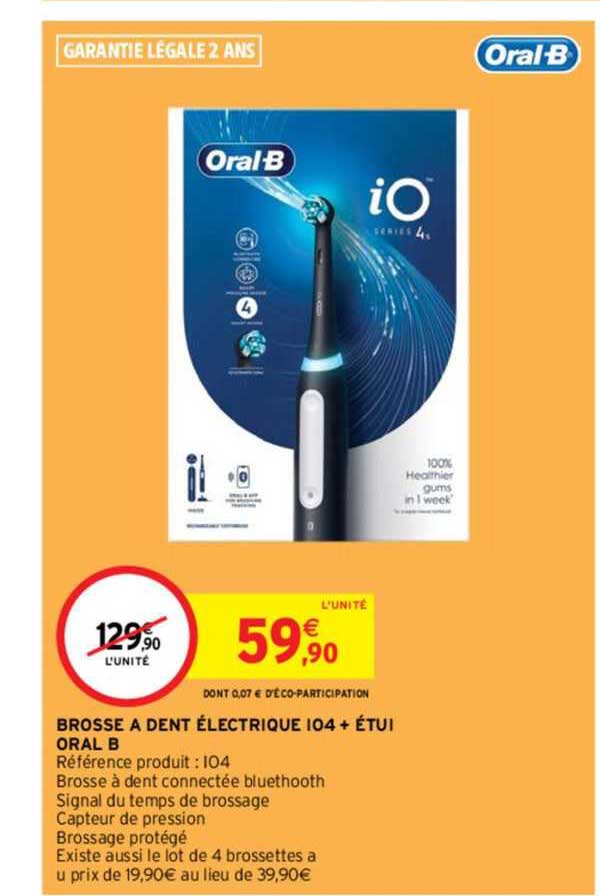 brosse à dent électrique 104 + étui oral b