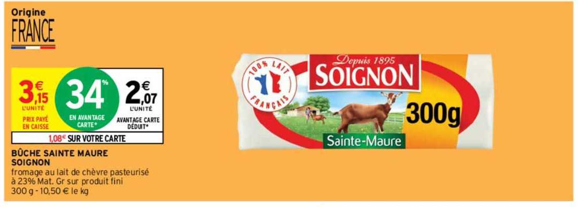 bûche sainte maure soignon