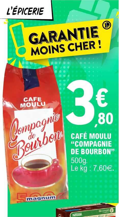 Café Moulu "compagnie De Bourbon"