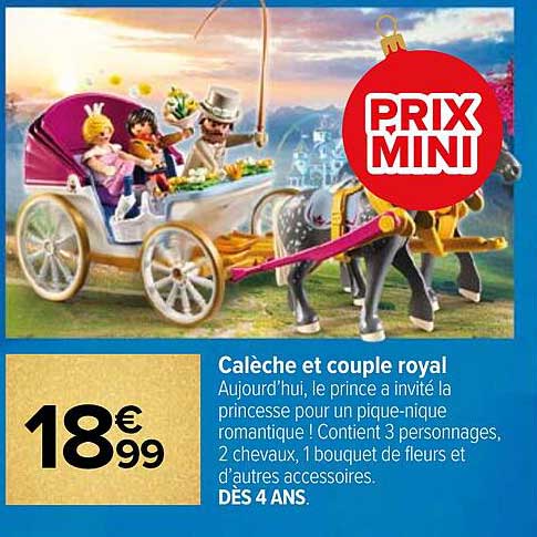 calèche et couple royal