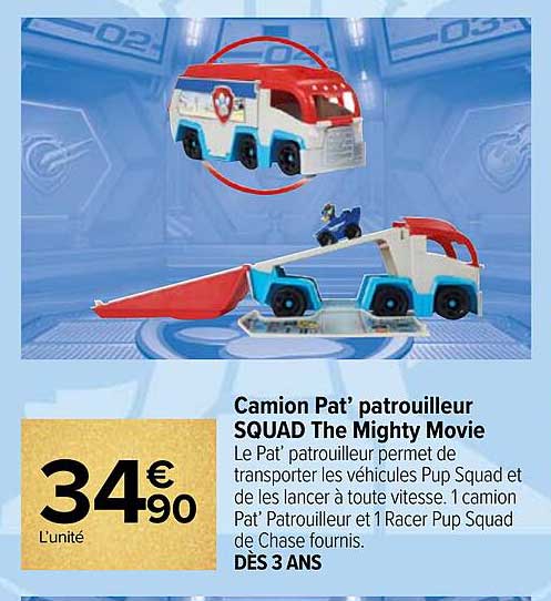 camion pat' patrouilleur squad the mighty movie