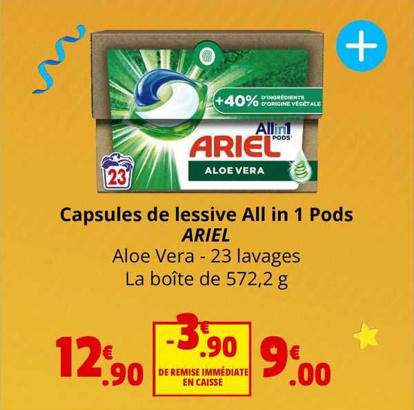 capsules de lessive all in 1 pods ariel