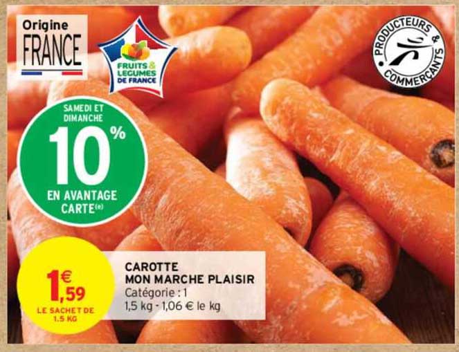 carotte mon marché plaisir