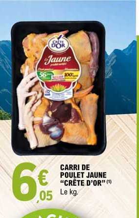 carri de poulet jaune "crête d'or"