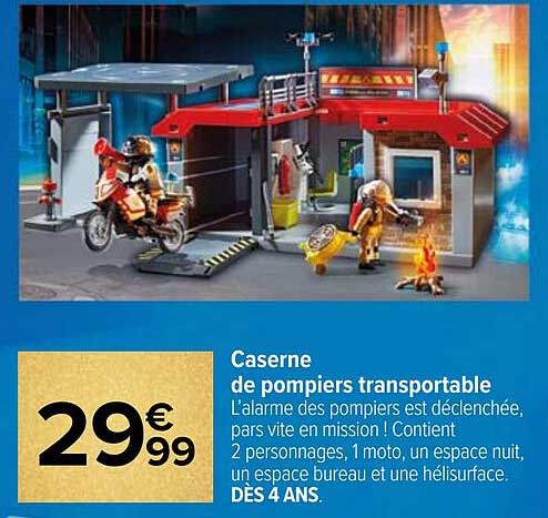 caserne de pompiers transportable