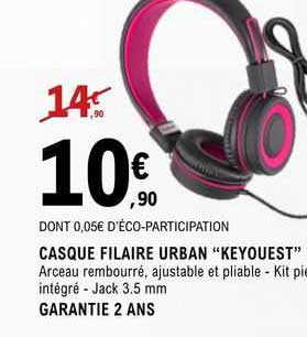 casque filaire urban "keyouest"