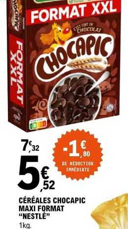 céréales chocapic maxi format "nestlé"