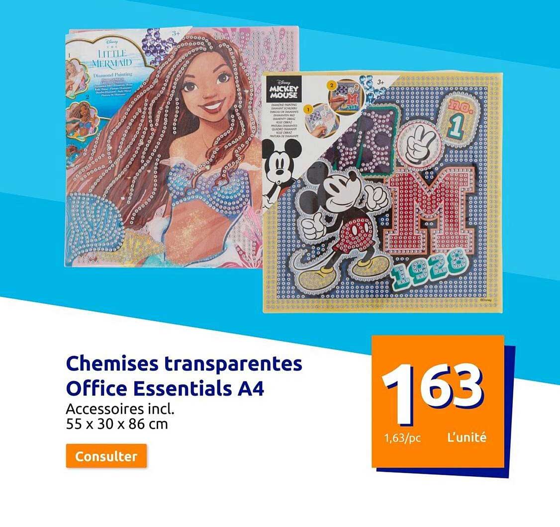Chemises Transparentes Office Essentials A4