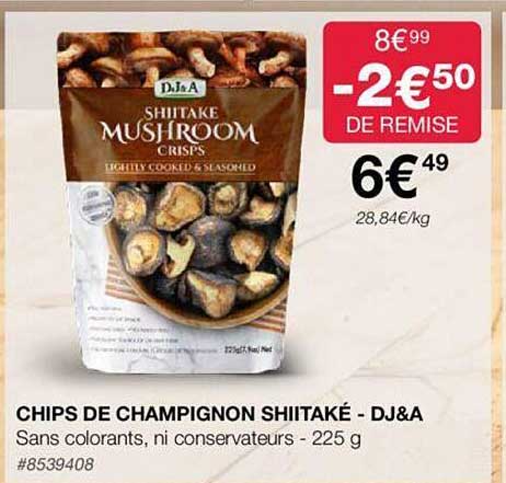Chips De Champignon Shiitaké - Dj&a