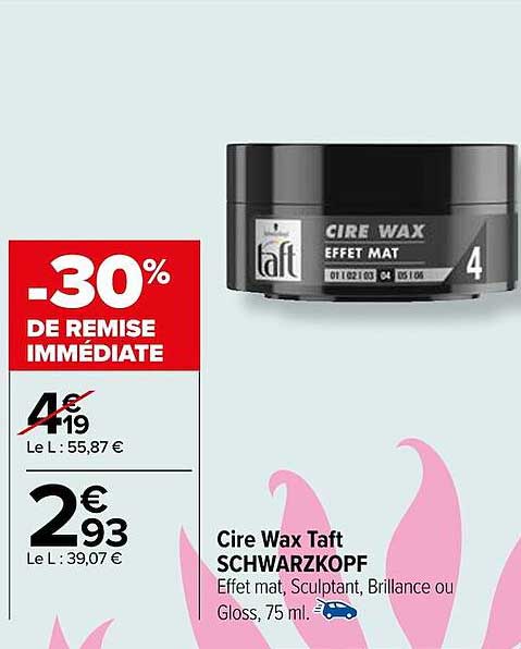Cire Wax Taft Schwarzkopf