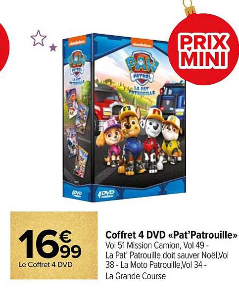 Coffret 4 Dvd «pat'Patrouille»
