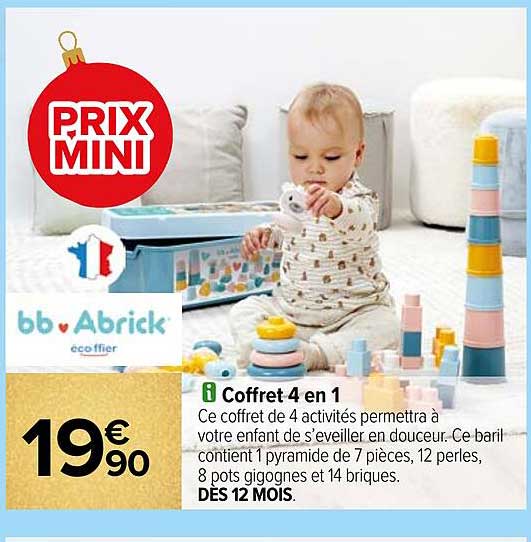 coffret 4 en 1 bb abrick écoiffier