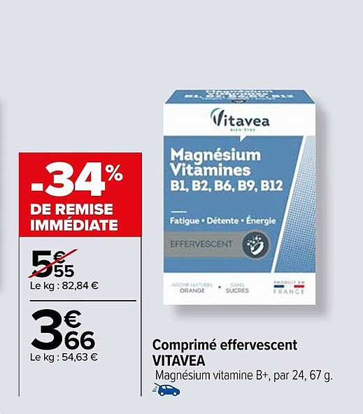 comprimé effervescent vitavea