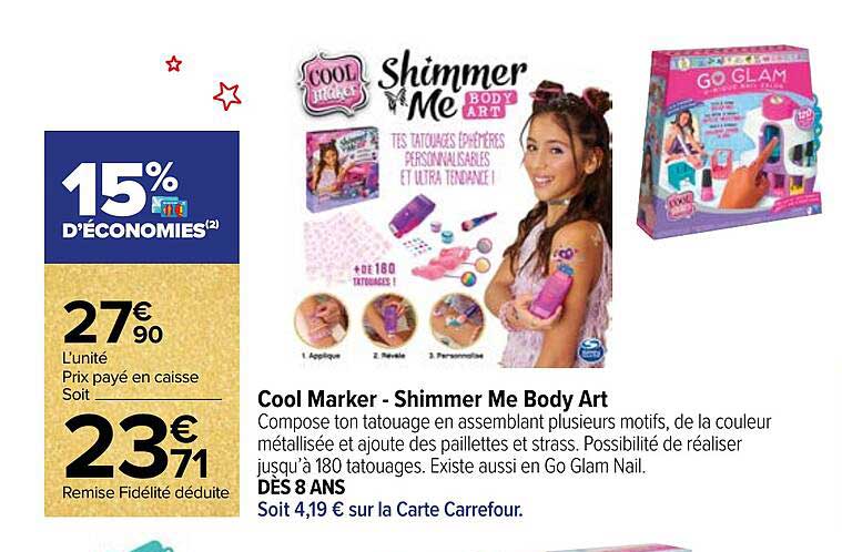 cool marker - shimmer me body art