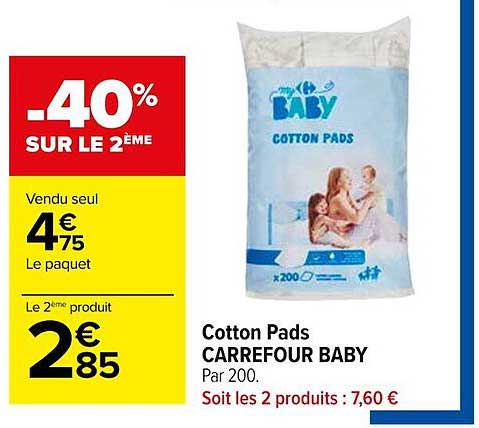 cotton pads carrefour baby