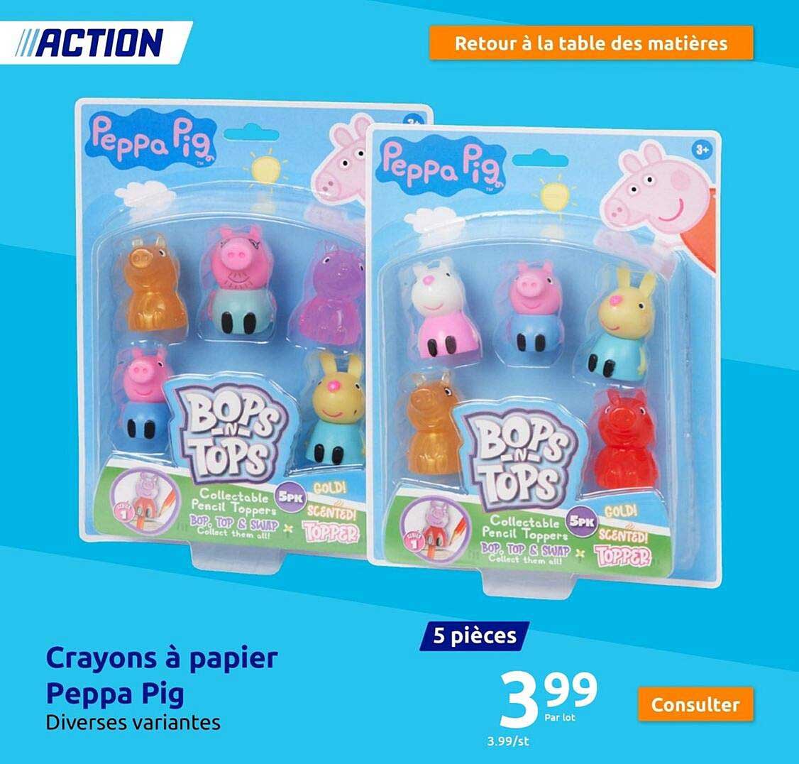 crayons à papier peppa pig