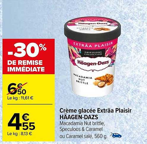 crème glacée exträa plaisir häagen-dazs
