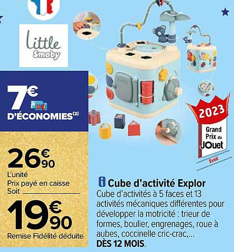 cube d'activité explor little smoby