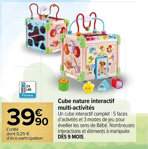 cube nature interactif multi-activités
