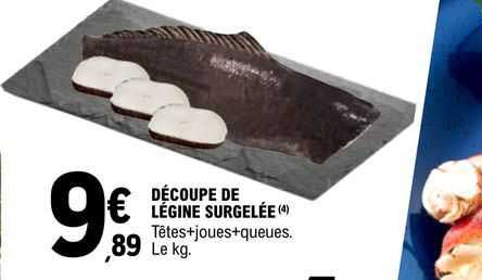 Découpe De Légine Surgelée