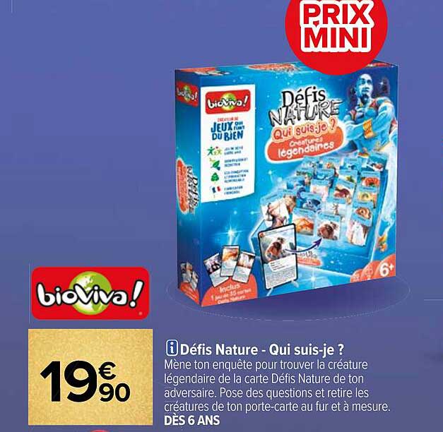 défis nature - qui suis-je ? bioViva