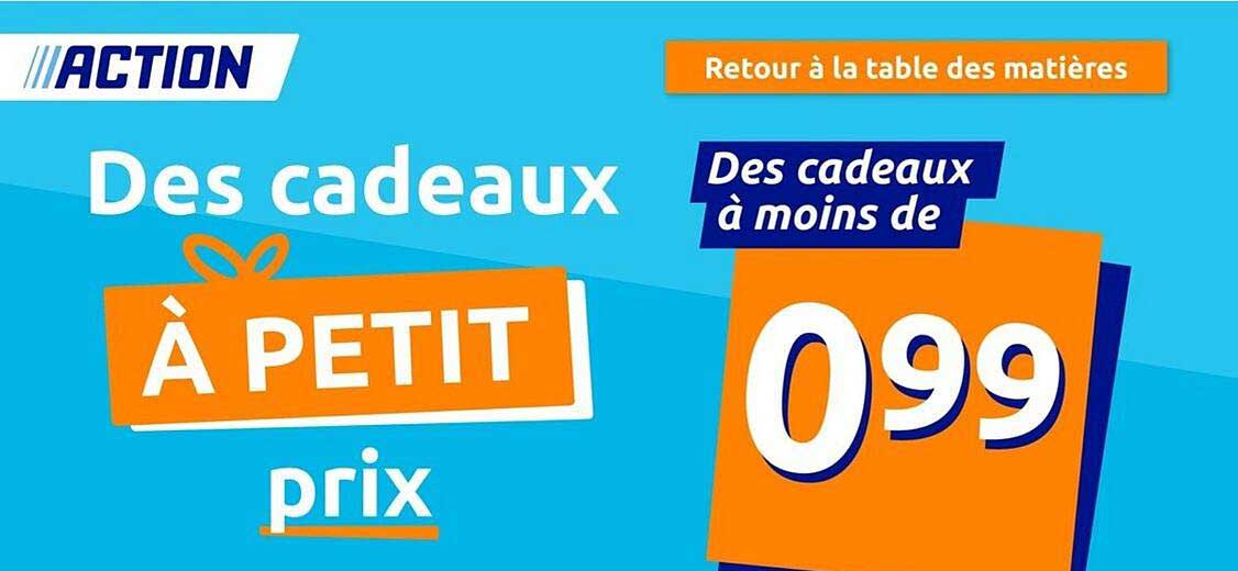 des cadeaux à petit prix