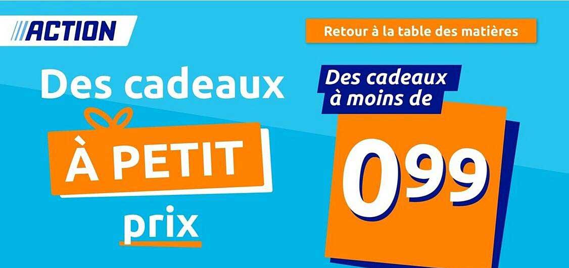 des cadeaux à petit prix
