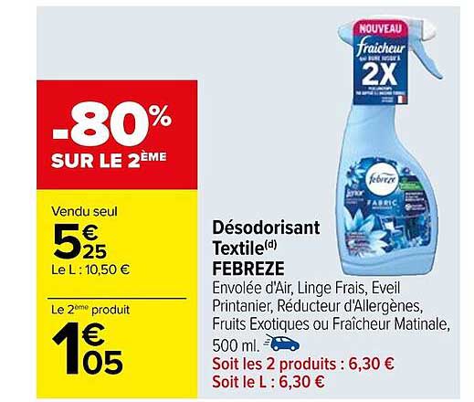 Désodorisant Textile Febreze