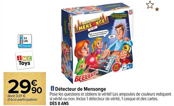 détecteur de mensonge imc toys