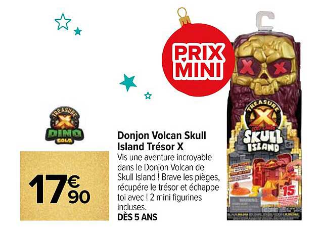 donjon volcan skull island trésor x