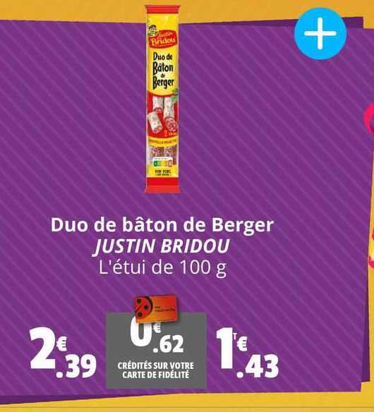 duo de bâton de berger justin bridou