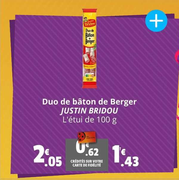 duo de bâton de berger justin bridou